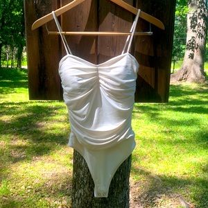 Express Body Contour Ruched Bodysuit